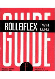 Rollei Rolleiflex 3.5 E manual. Camera Instructions.